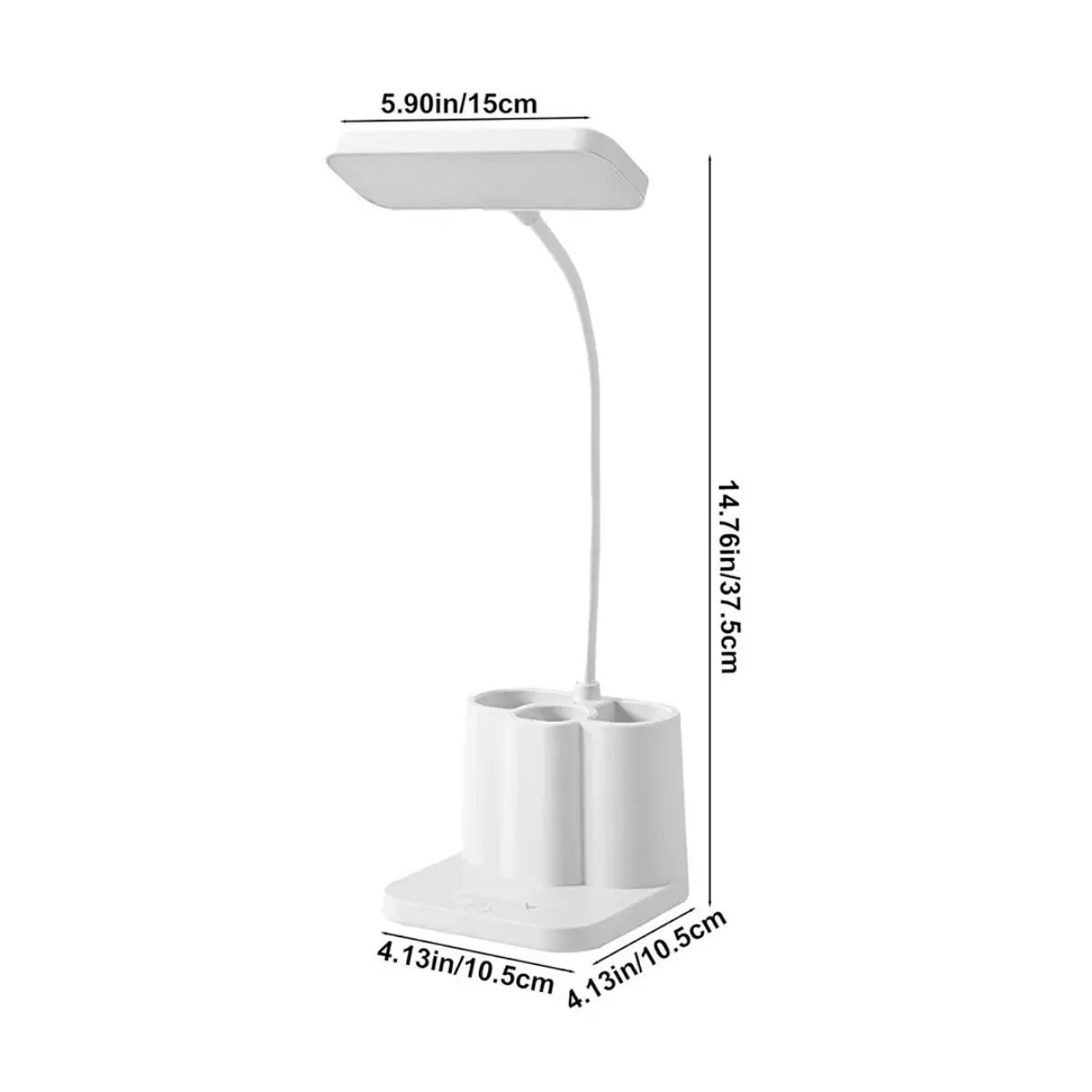 Lampara Led De Escritorio USB Con Organizador de Lápices 8