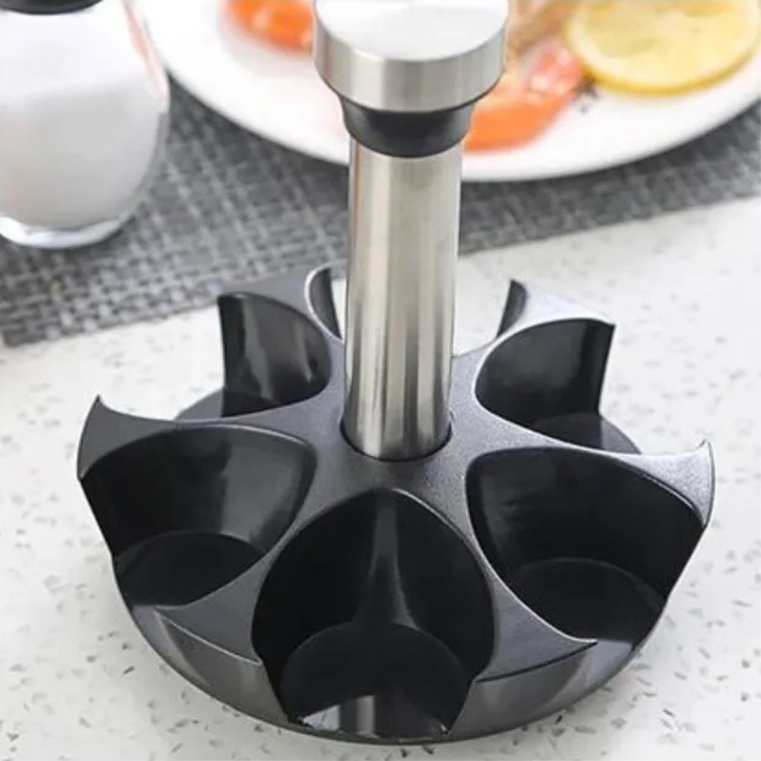 Set De 6 Especieros Para Condimentos con base giratoria 360° 3