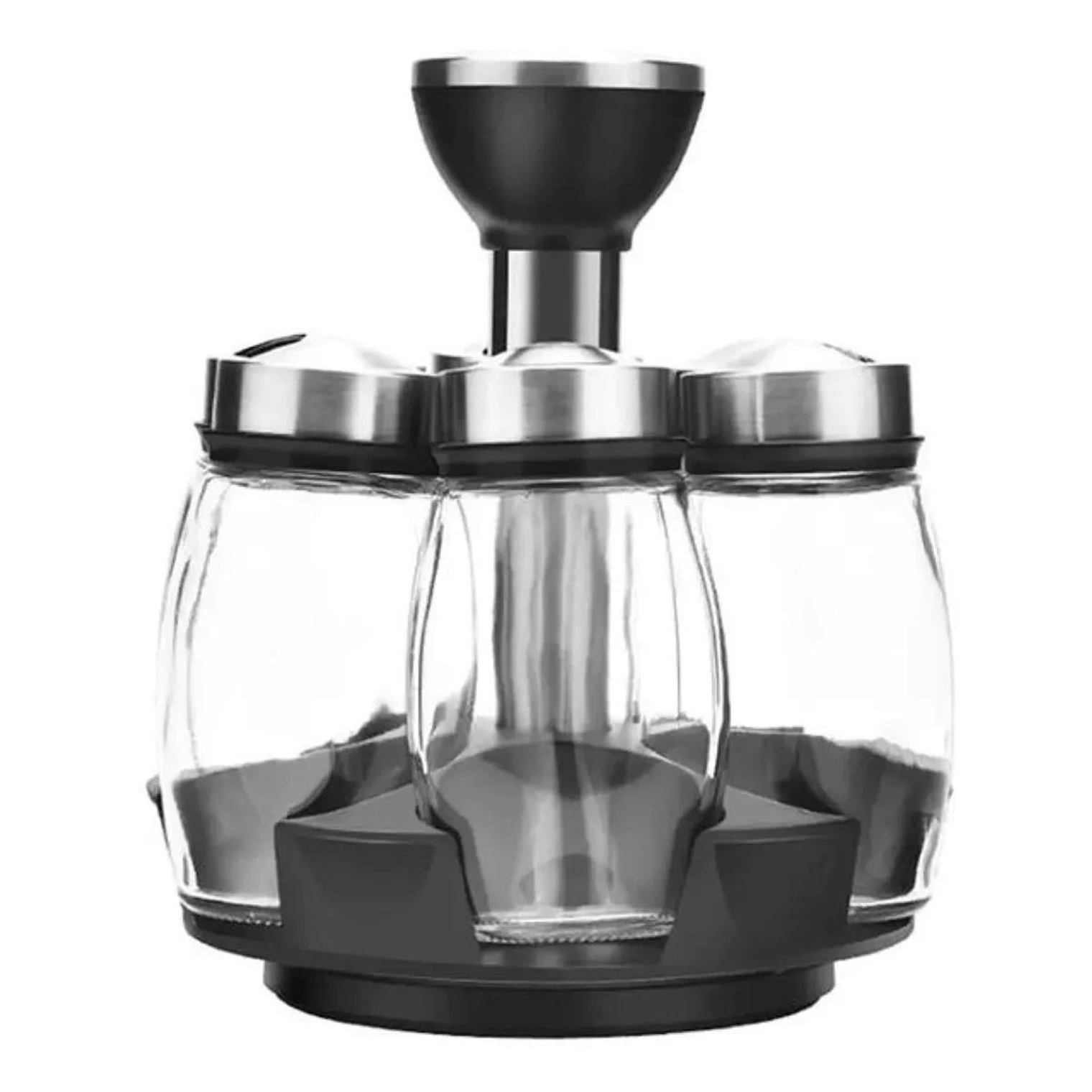 Set De 6 Especieros Para Condimentos con base giratoria 360° 4