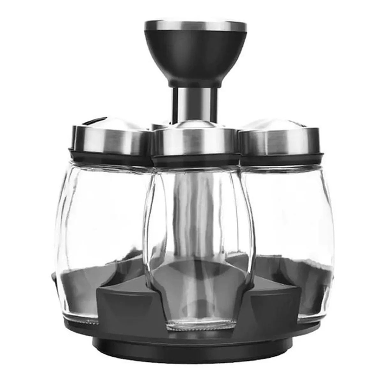 Set De 6 Especieros Para Condimentos con base giratoria 360° 4