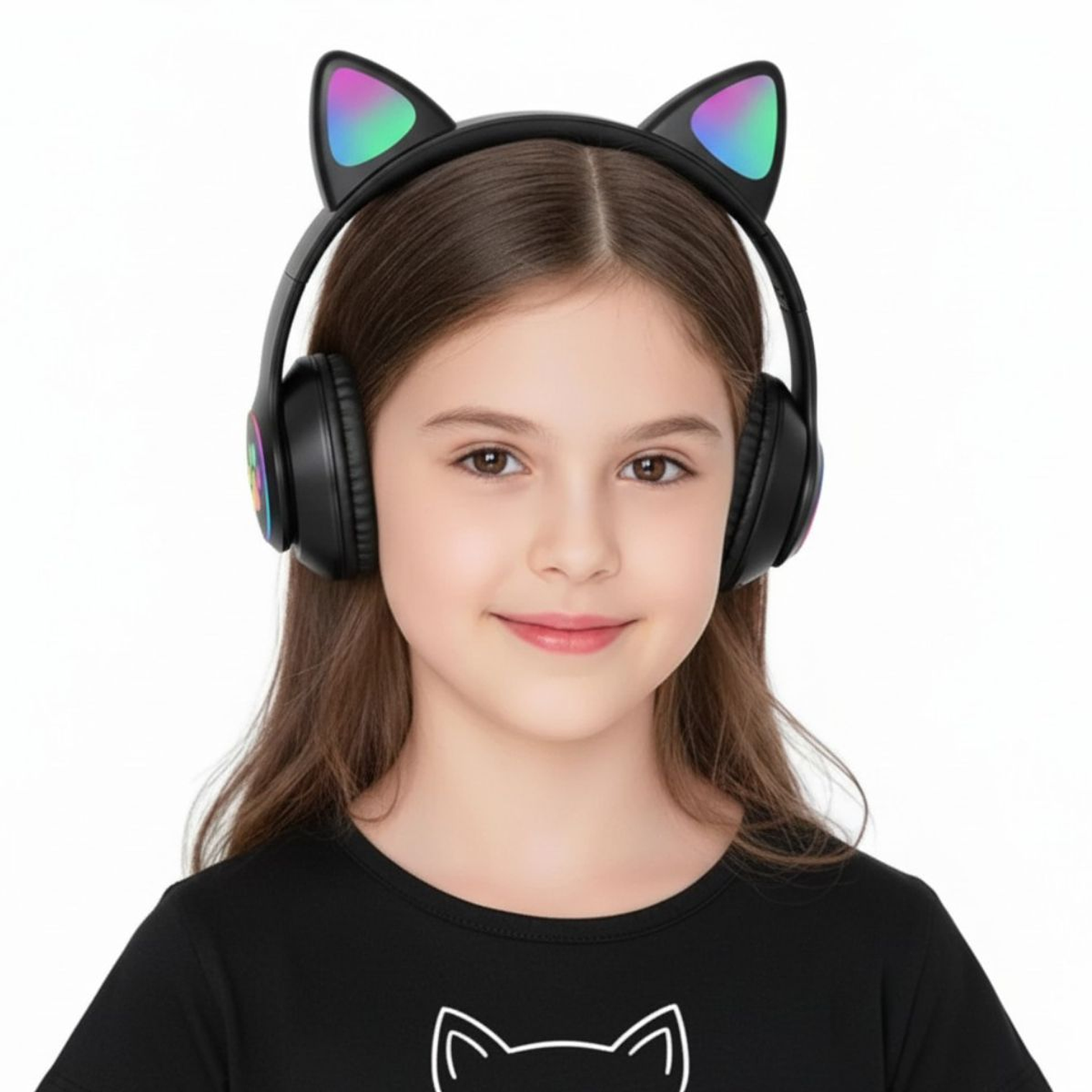 Audifono Bluetooth Kitty Patitas Negro 3