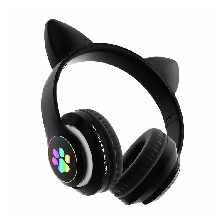 Audifono Bluetooth Kitty Patitas Negro 5