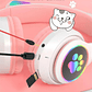 Audifono Bluetooth Kitty Patitas Rosado - Miniatura 6