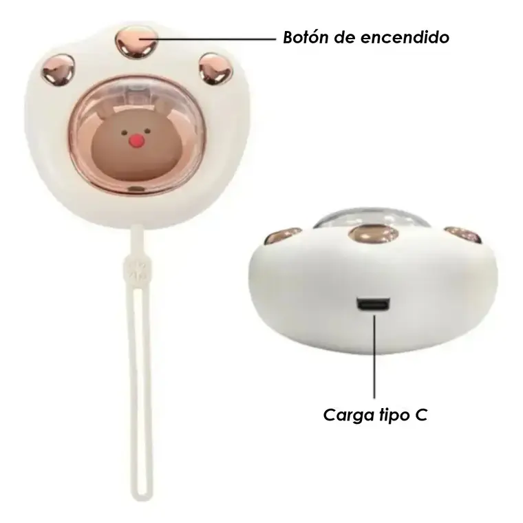 Calefactor De Manos Infantil Electrico Garrita Blanca 6