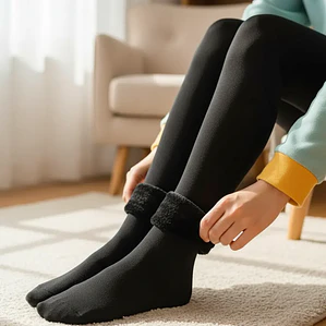 Calceta Térmica Polar Negra (2 Pares)