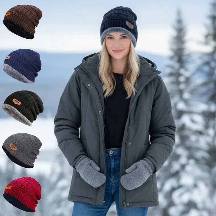 Gorro Con Chiporro Unisex Negro 3