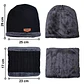Gorro Mas Cuello Con Chiporro Unisex Negro - Miniatura 6