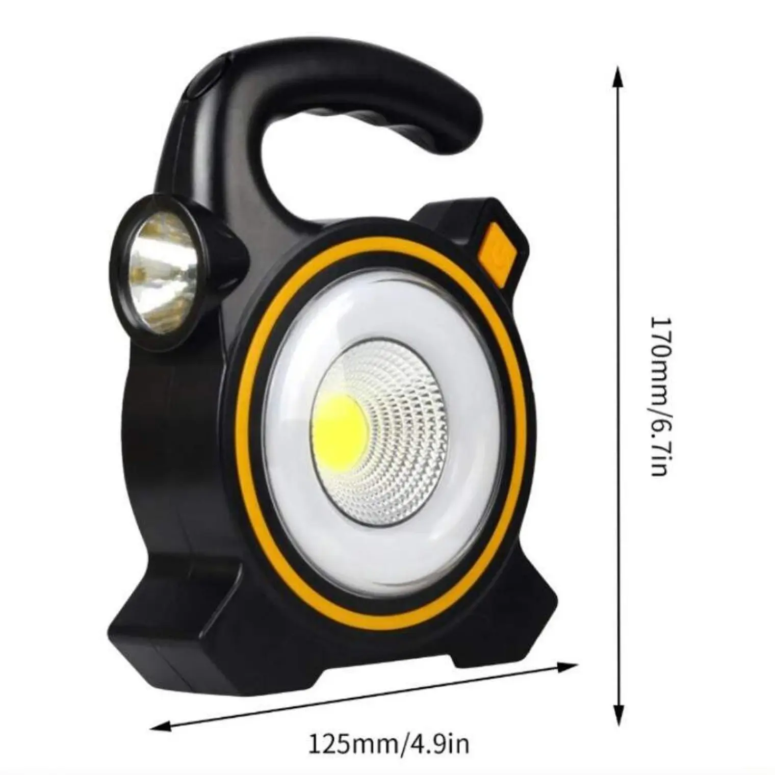 Linterna Multifuncional Recargable Solar + USB Con Foco De Emergencia JY-819 10