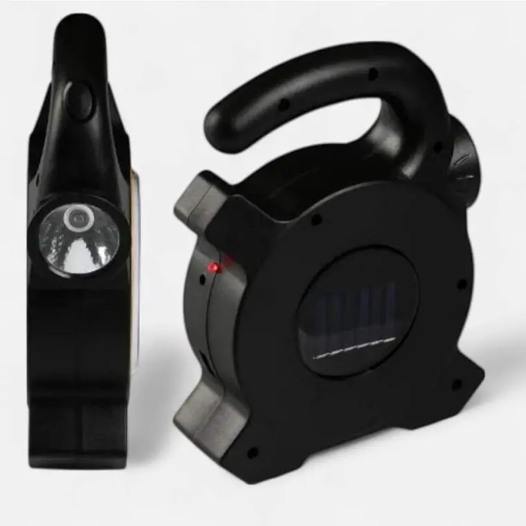 Linterna Multifuncional Recargable Solar + USB Con Foco De Emergencia JY-819 4