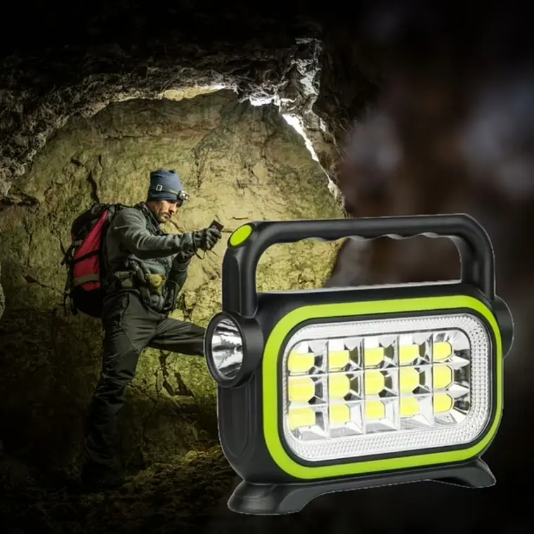 Foco Linterna Solar Recargable MS-03 6