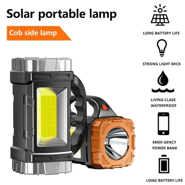 Linterna Solar De Emergencia Portatil MS-2289 9