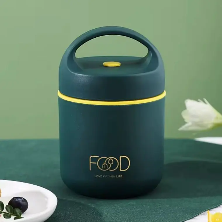 Termo Lunch Acero Inoxidable 510Ml Verde 5