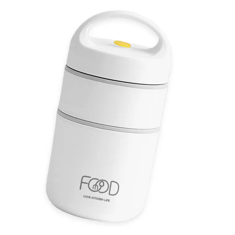 Termo Comida Acero Inoxidable 680 Ml Blanco 1