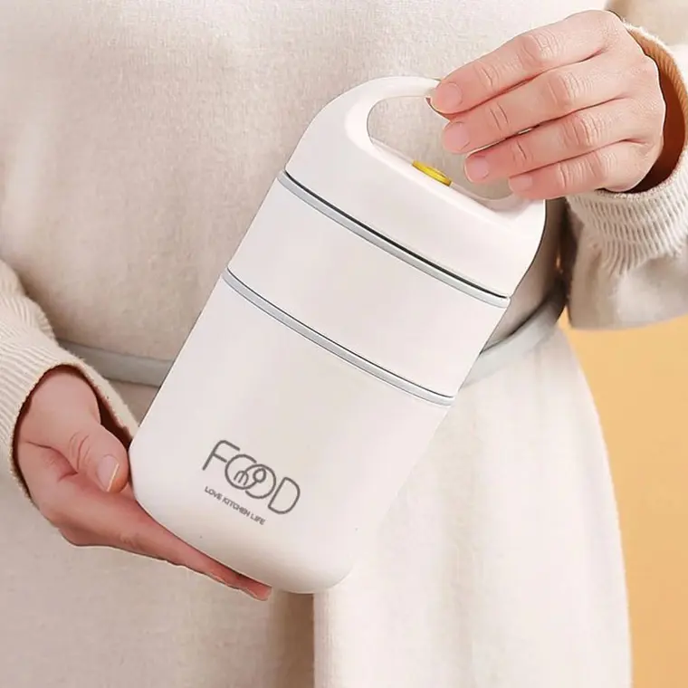 Termo Comida Acero Inoxidable 680 Ml Blanco 6