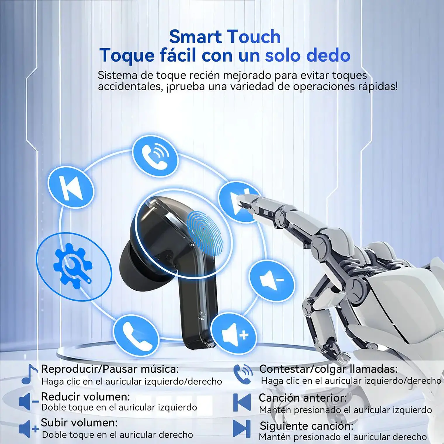 Audífono Bluetooth Ultrapods Pro Digital Negro 5
