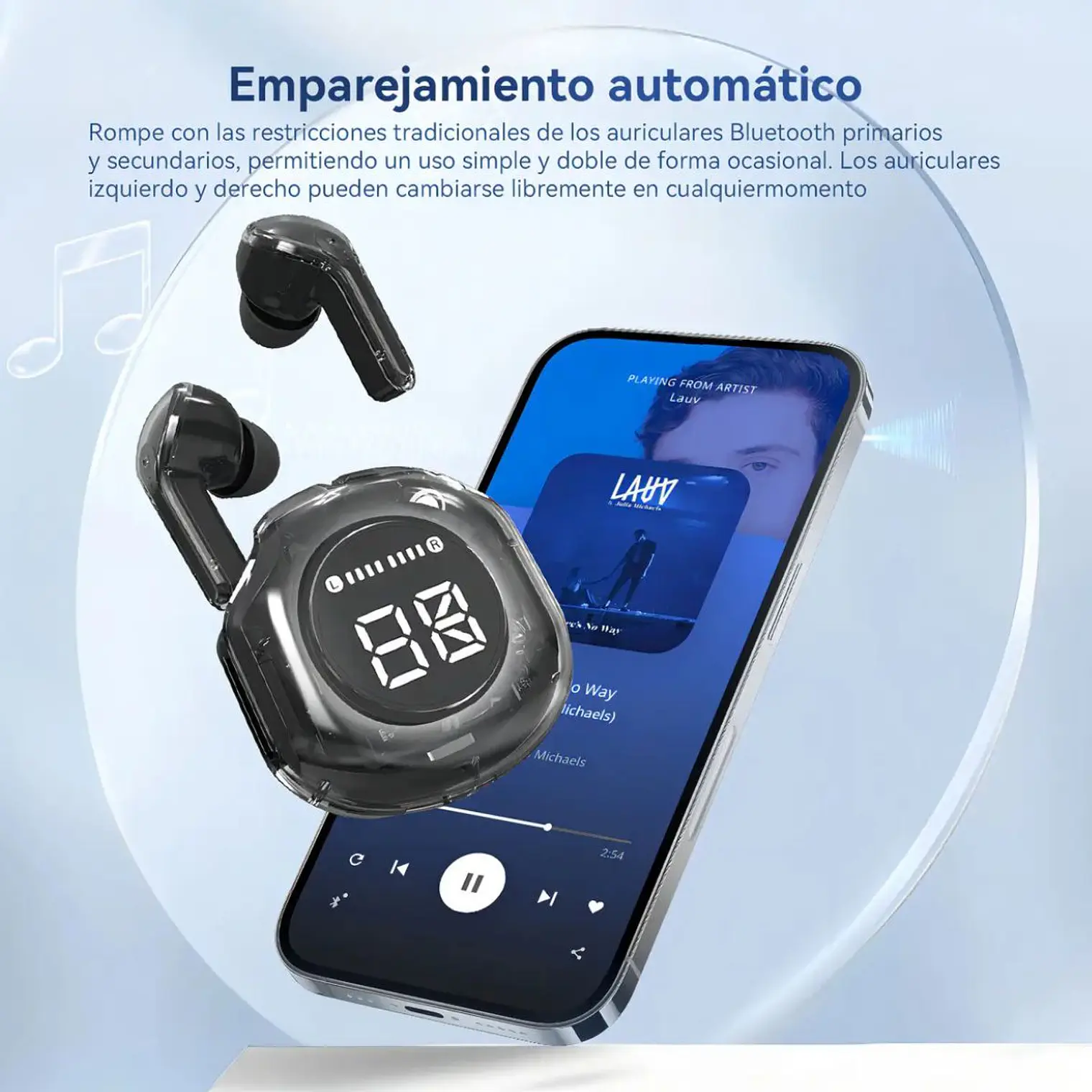 Audífono Bluetooth Ultrapods Pro Digital Negro 3