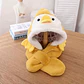 Gorro Infnatil Chiporro Con Bufanda Pinguino Amarillo - Miniatura 1
