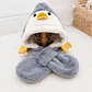 Gorro Infnatil Chiporro Con Bufanda Pinguino Azul - Miniatura 1