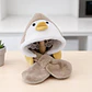Gorro Infnatil Chiporro Con Bufanda Pinguino Café - Miniatura 1