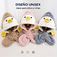 Gorro Infnatil Chiporro Con Bufanda Pinguino Beige - Miniatura 3