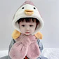 Gorro Infnatil Chiporro Con Bufanda Pinguino Rosado - Miniatura 3