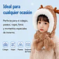 Gorro Infantil Diseño Reno Rosa con Bufanda Integrada  - Miniatura 6