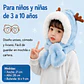 Gorro Infantil Diseño Reno Azul con Bufanda  - Miniatura 7