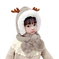Gorro Infantil Diseño Reno Cafe con Bufanda  - Miniatura 1