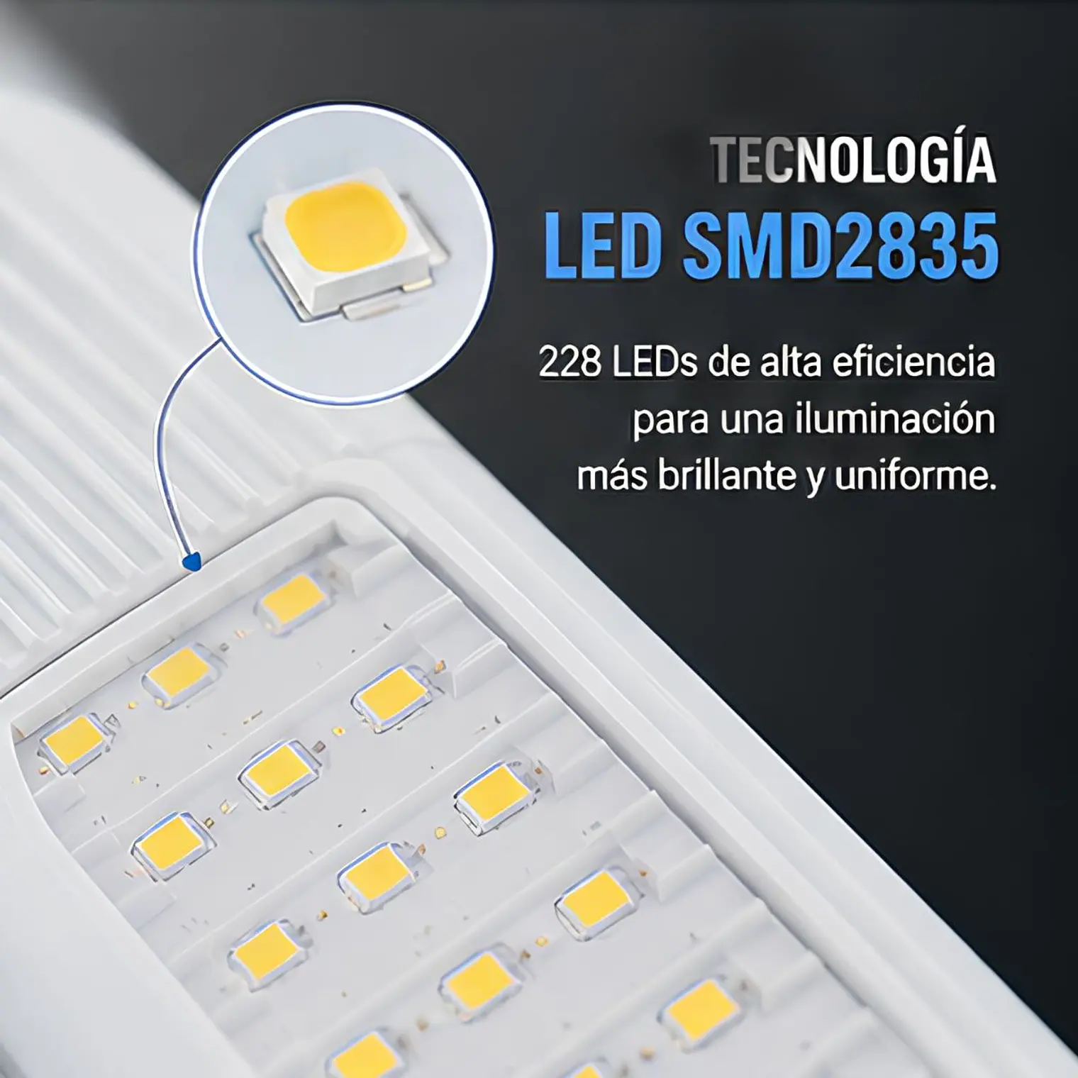 Ampolleta Led De 3 Aspas Ajustables 45W E-27 8