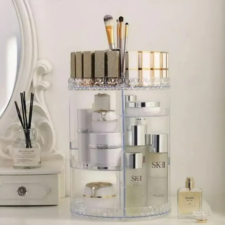 Exhibidor Organizador Giratorio 360° Cosméticos y Perfumes 1