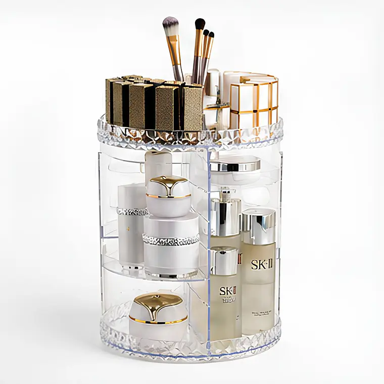 Exhibidor Organizador Giratorio 360° Cosméticos y Perfumes 2