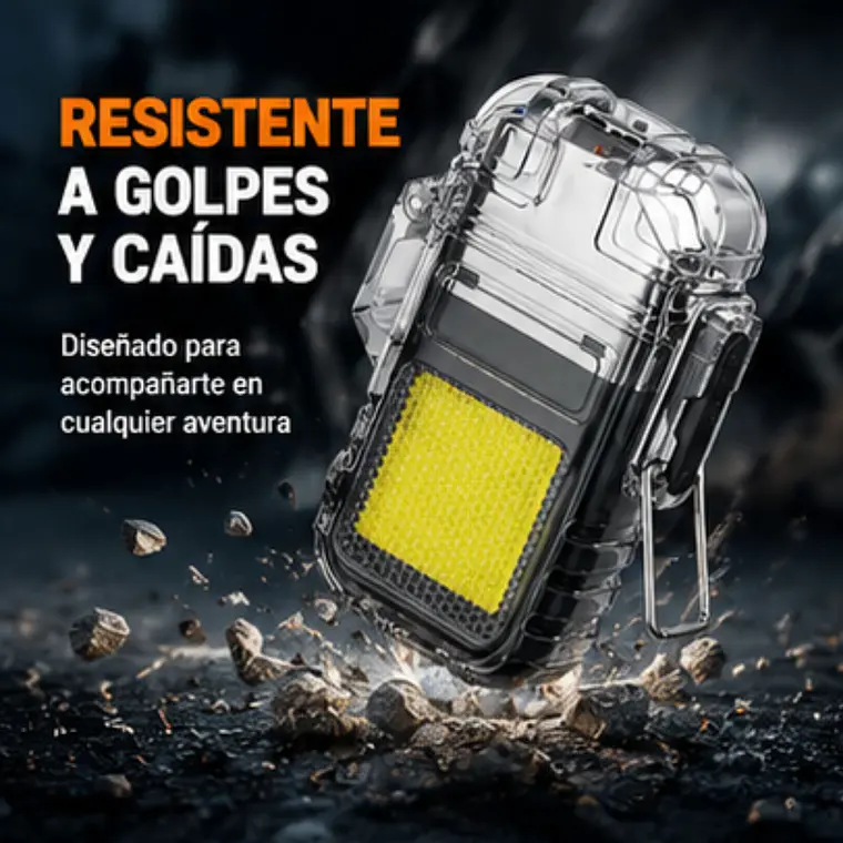 Encendedor Con Luz Led Recargable Tipo Llavero 4