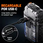 Encendedor Con Luz Led Recargable Tipo Llavero - Miniatura 6