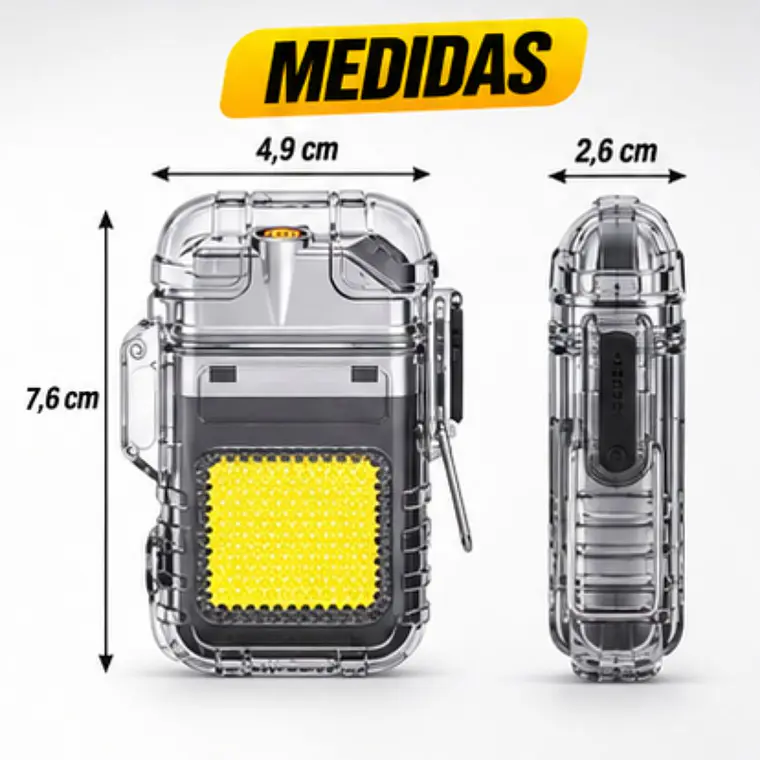 Encendedor Con Luz Led Recargable Tipo Llavero 7
