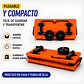 Carrito De Compras Plegable Con Ruedas Naranjo - Miniatura 6