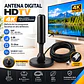 Antena Digital Hdtv 4K Con adaptador RF Coaxial - Miniatura 1