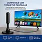 Antena Digital Hdtv 4K Con adaptador RF Coaxial - Miniatura 2