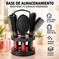 Set De Cabello 5 Piezas con Cepillos, Peine, Espejo y Base - Miniatura 9