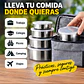 Juego de 5 Recipientes Acero Inoxidable Con Tapa Plástica - Miniatura 3