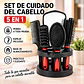 Set De Cabello 5 Piezas con Cepillos, Peine, Espejo y Base - Miniatura 7