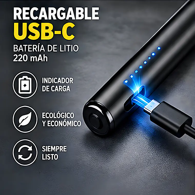 Encendedor Premium Tipo chispero De plasma USB recargable 6