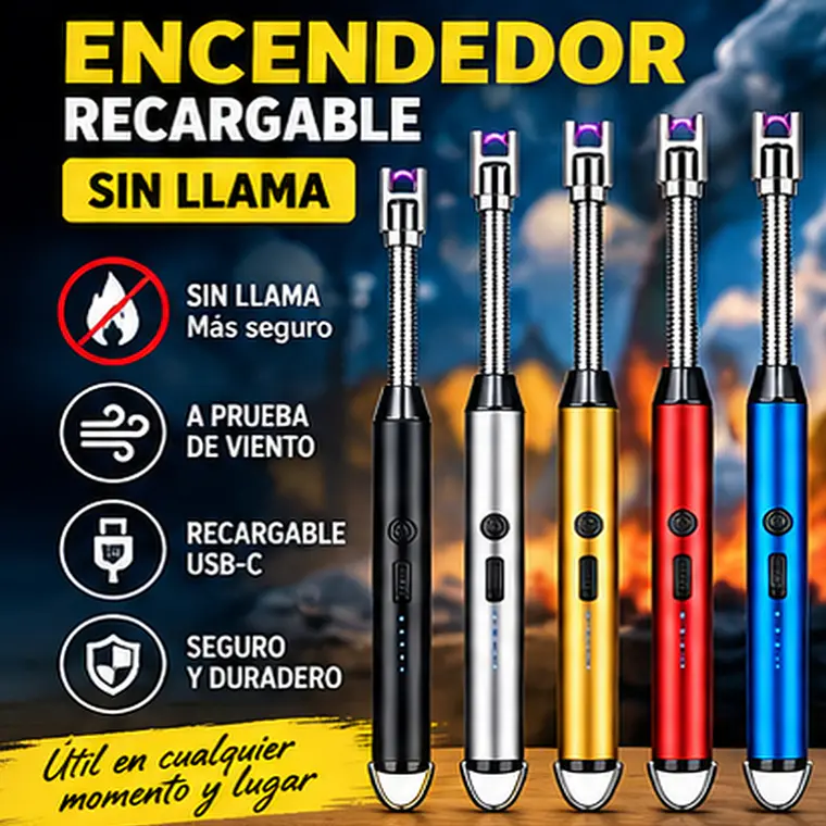 Encendedor Premium Tipo chispero De plasma USB recargable 8