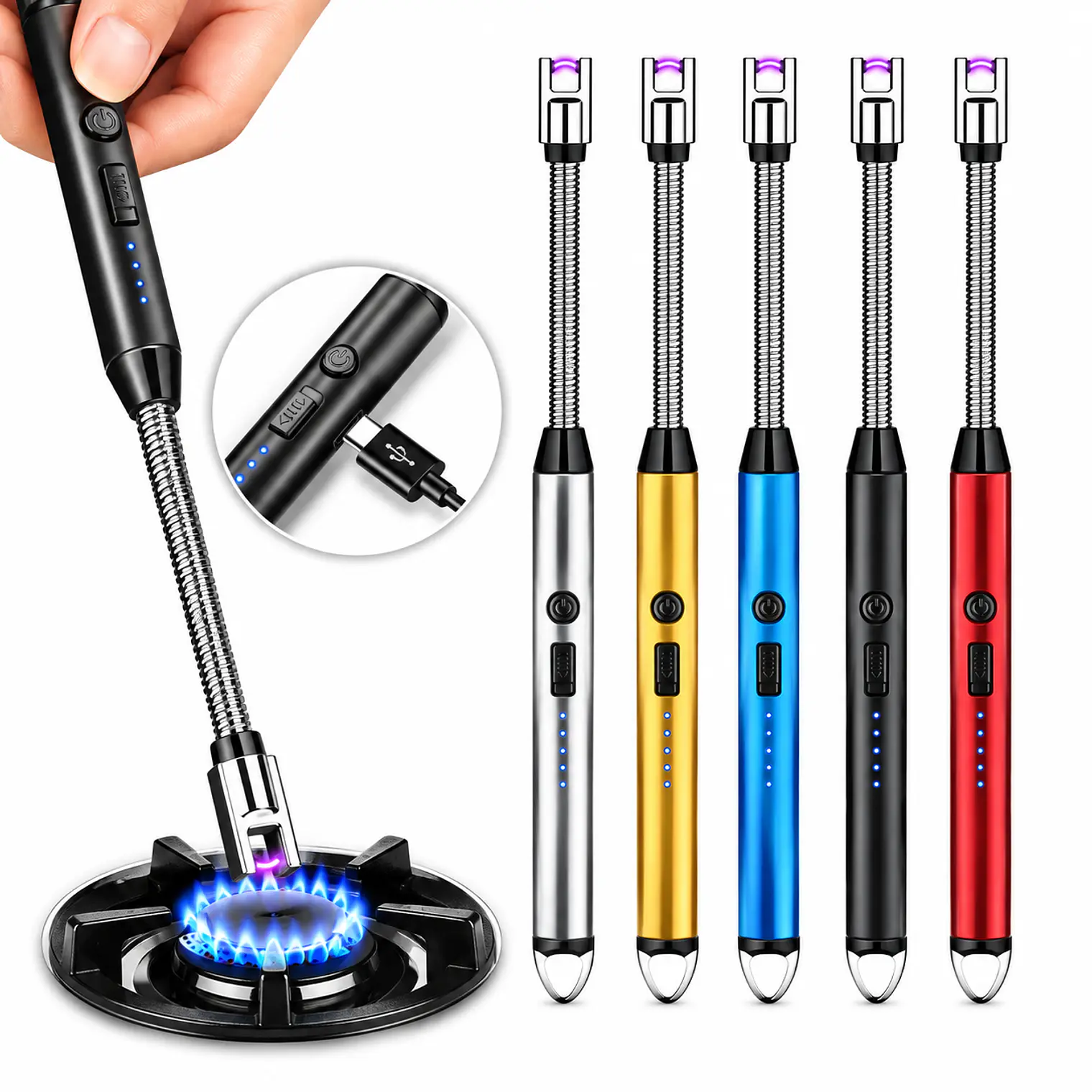 Encendedor Premium Tipo chispero De plasma USB recargable 1