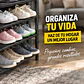 Zapatero Sneakers Organizador Con Perchero 4 Niveles Negro - Miniatura 5