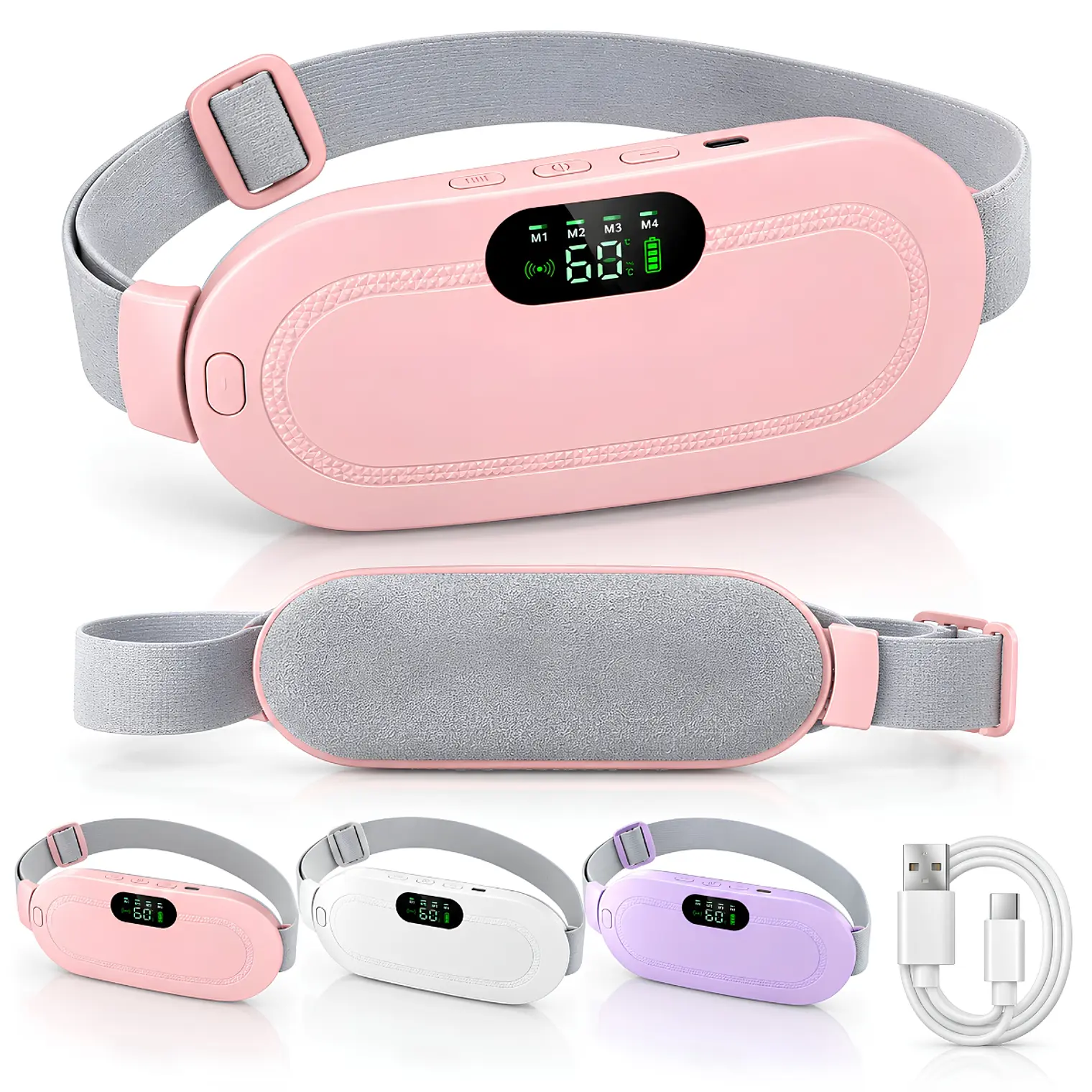 Almohadilla Térmica con Vibrador Masaje Colicos Menstruales 1