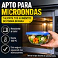 Set de 5 Bowl Recipiente y Contenedor de Vidrio con Tapa  - Miniatura 6