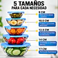 Set de 5 Bowl Recipiente y Contenedor de Vidrio con Tapa  - Miniatura 10