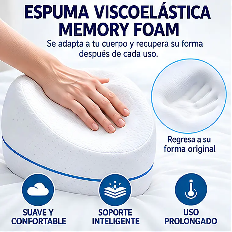 Almohada Ortopedica Ergonomica Para Rodillas y Piernas  4