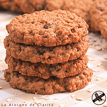 Galletones de avena sin Gluten con chips de chocolate