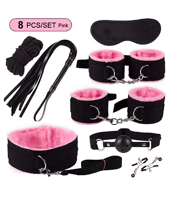 Kit 8 piezas Black Pink